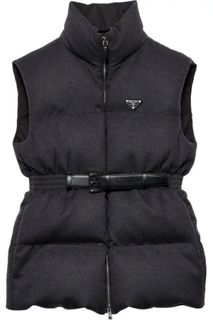 Prada Belted down-padded gilet