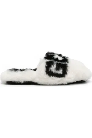 GCDS Faux-fur slippers