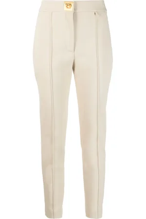 Givenchy Logo-plaque slim-leg trousers