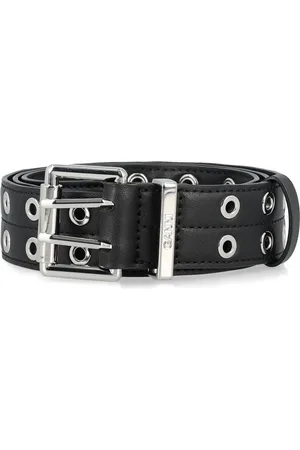 Ganni Double eyelet belt