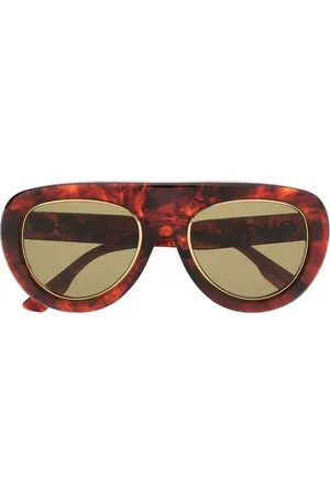 Gucci Tortoiseshell pilot-frame sunglasses