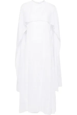 Jil Sander Cape-embellished midi dress