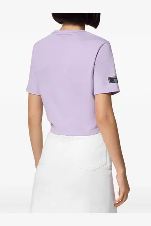 VERSACE Safety Pin cropped T-shirt