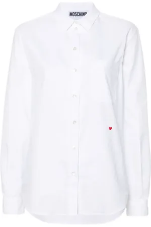 Moschino Heart-embroidered shirt