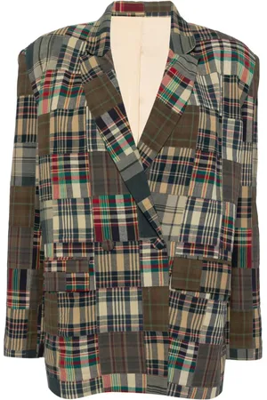Cynthia Rowley Madras check blazer