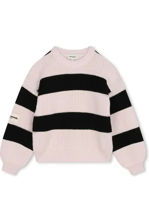 Sonia Rykiel Enfant Logo-patch striped jumper