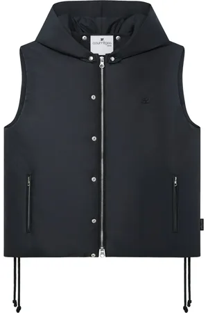 Courrèges Logo-patch padded gilet