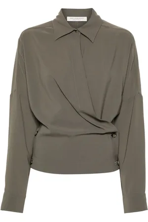 Serafini Wrap-style blouse