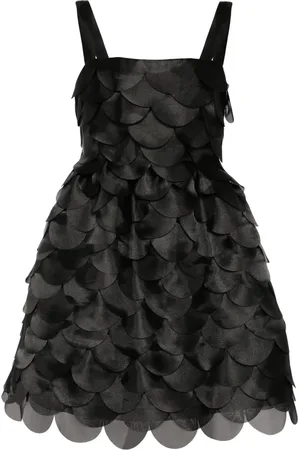 Cynthia Rowley Scallop organza mini dress