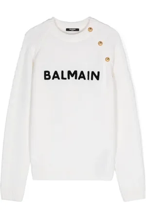 Balmain Logo-embroidered sweater