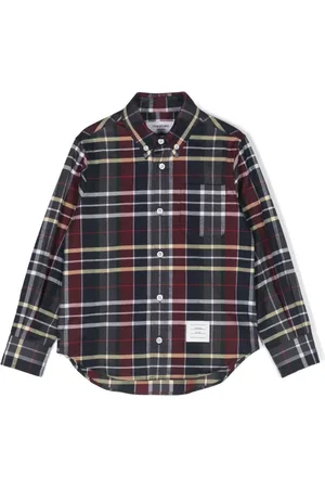 Thom Browne Tartan-check flannel shirt