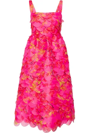 Cynthia Rowley Floral organza midi dress