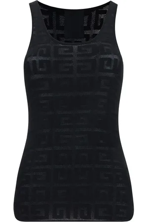 Givenchy Logo-pattern mesh top