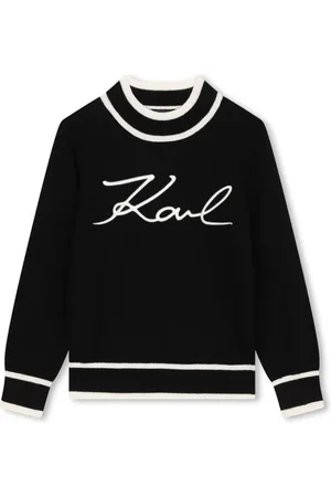 Karl Lagerfeld Signature high-neck jumper