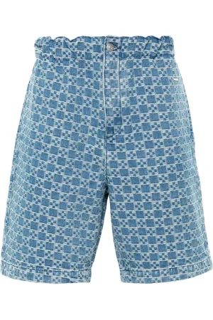 Sandro Logo-jacquard denim shorts