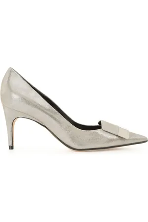 Sergio Rossi Laminated 45mm leather shoes