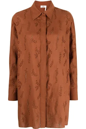 Chloé X Eres Patricia broderie-anglaise shirtdress