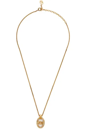 Dior CD rhinestone necklace