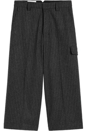 Ami Military pinstripe-pattern shorts