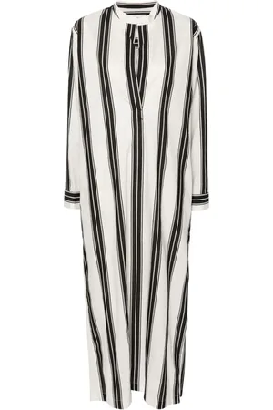 MATTEAU Djellaba striped maxi dress
