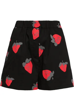 Msgm Printed cotton shorts