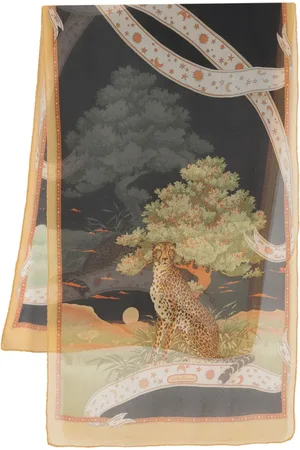 Salvatore Ferragamo 1970s graphic-print scarf