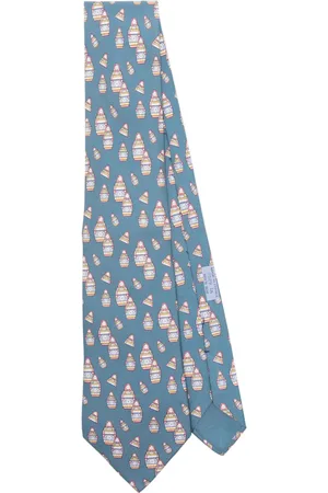 Hermès 2000s printed tie