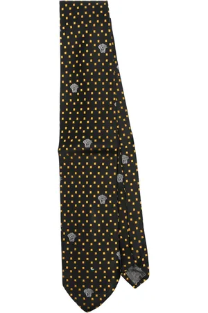 VERSACE 1990s patterned-jacquard tie