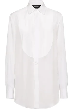 Dsquared2 Bib-collar cotton shirt
