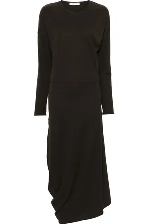 LEMAIRE Long-sleeve twisted dress