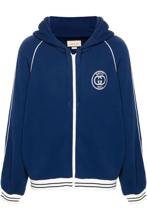 Gucci Logo-patch cotton hoodie