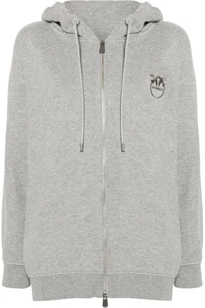 Pinko Love Birds zip-up hoodie