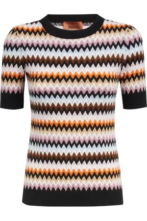 Missoni Zigzag-woven knitted top