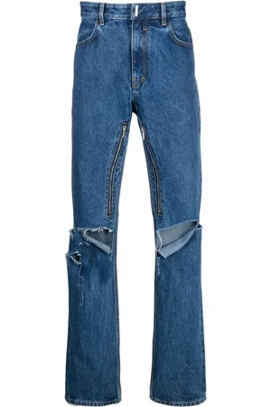 Givenchy High-waisted ripped jeans