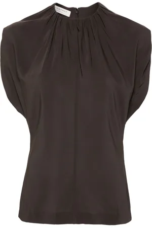 Serafini Gathered-neckline top