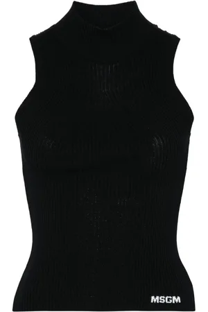 Msgm Logo-motif tank top