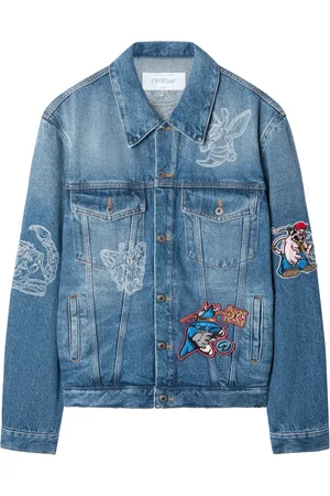 OFF-WHITE Character Skate denim jacket
