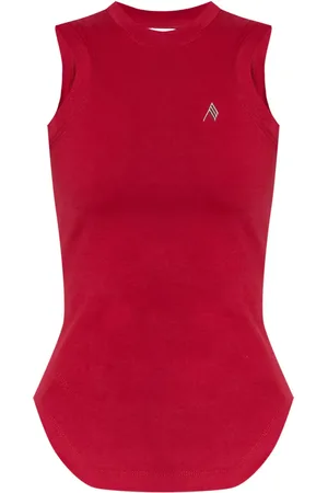 The Attico Logo-plaque stretch top