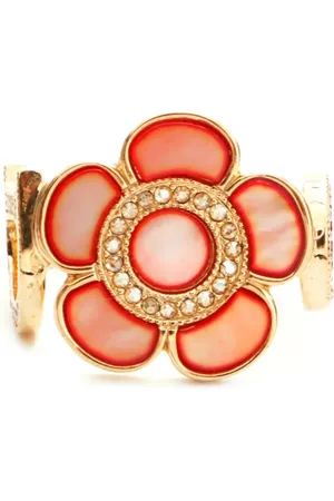 Dior Floral rhinestone ring