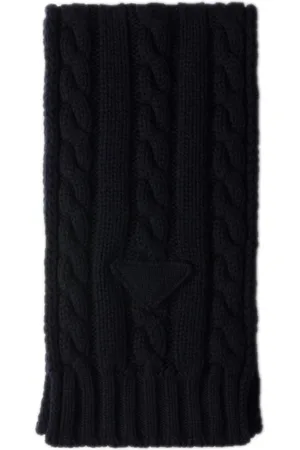 Prada Logo-detail cashmere scarf