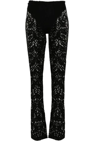 Atu Body Couture X Rue Ra floral-lace trousers