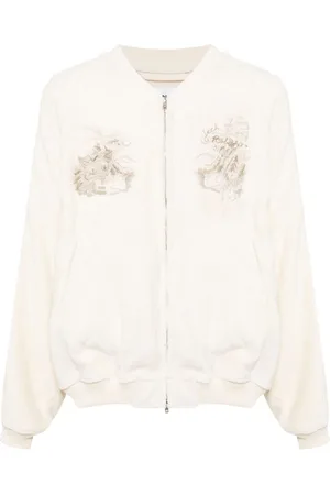 DOUBLET Embroidered-motif fleece jacket