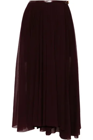 Serafini Pleated midi skirt