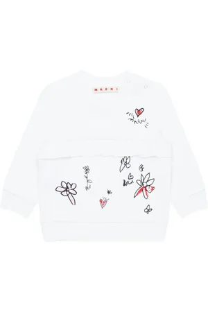 Marni Floral print cotton sweatshirt