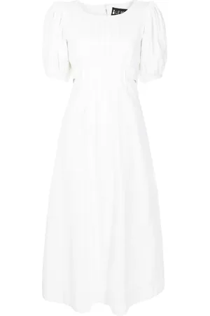 Lethicia Bronstein Aurora puff-sleeved midi dress