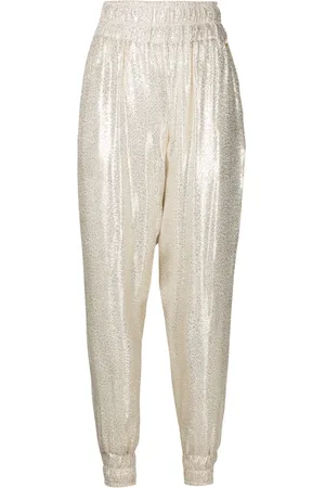 Lethicia Bronstein Bibiana foiled tapered trousers