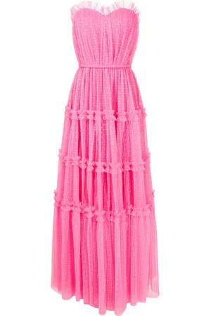 Lethicia Bronstein Polka-dot pattern bustier dress
