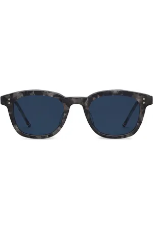 Thom Browne Tortoiseshell rectangular-frame sunglasses