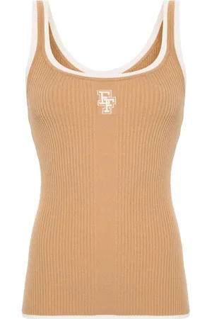 Elisabetta Franchi Logo-appliqué tank top