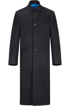 SHANGHAI TANG Stand-up collar long coat